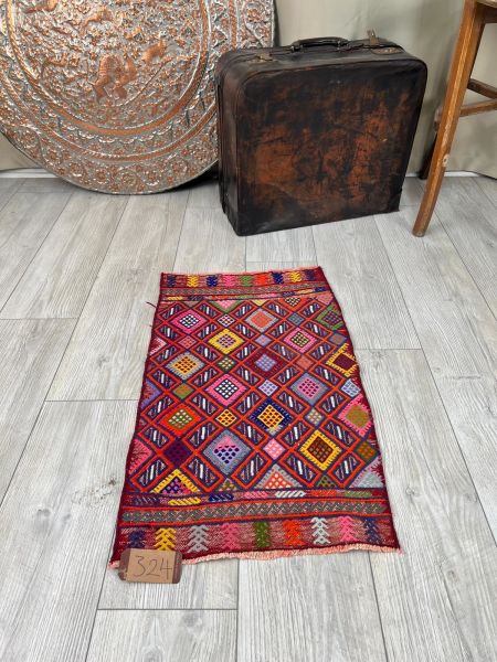 El Dokumasi Halı Kilim Yolluk Paspas Ölçü 76X44 Cm