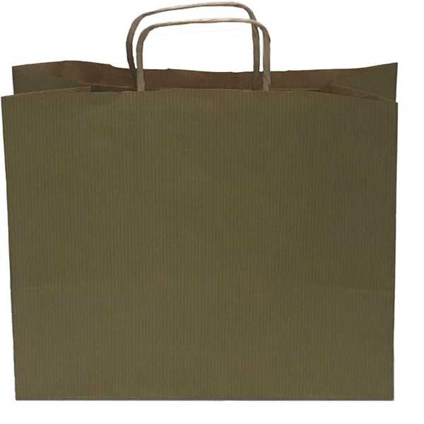 Kraft kağıt Çanta 32X12X41 Cm Altın 50 Adet