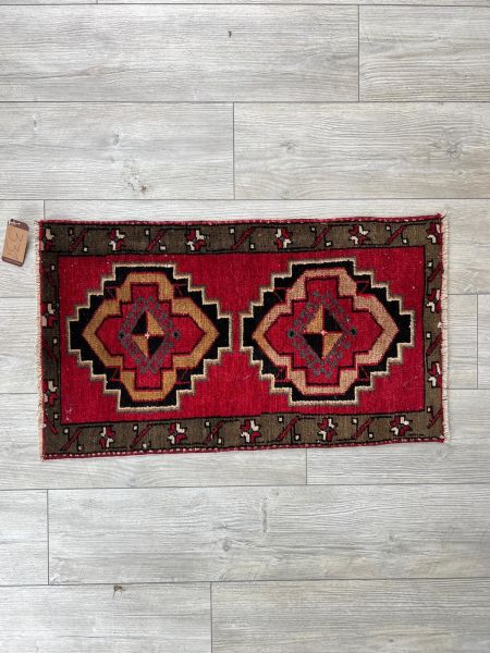 El Dokumasi Halı Kilim Yolluk Paspas Ölçü 87X83 Cm