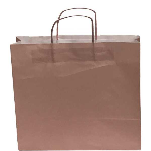 Kraft kağıt Çanta 32X12X41 Cm Pembe 100 Adet