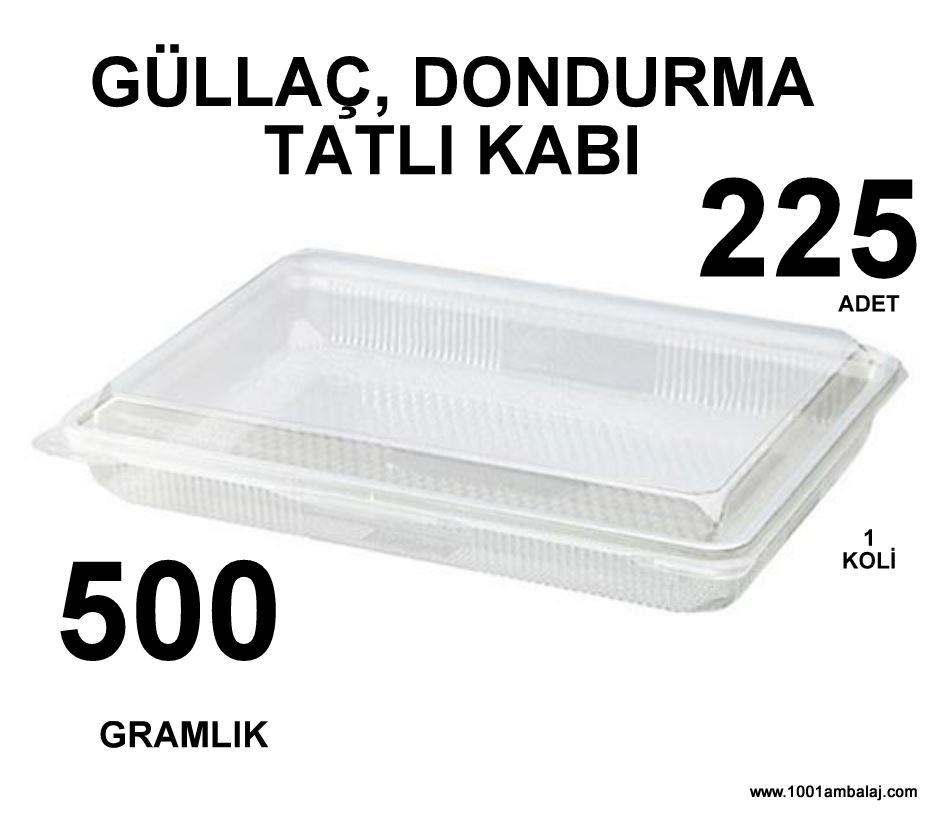 Güllaç, Dondurma,Tatli kabı 500 Gr 25 Li 9 Paket 225 Adet 1 Koli