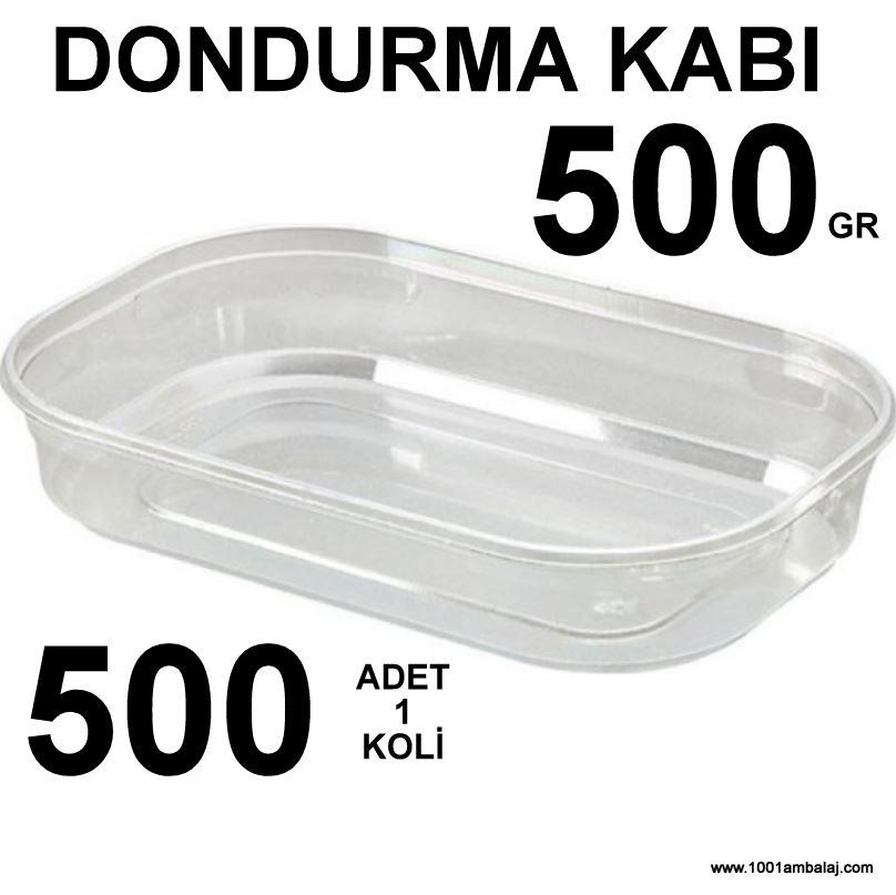 Dondurma kabı Plastik 500 Gram 100 Lü 5 Paket 1 Koli