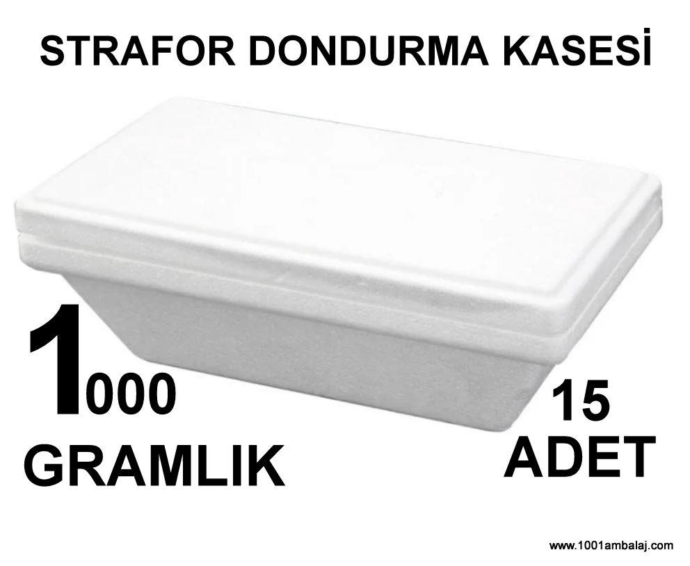Strafor Dondurma Kasesi 1000 Gr Lik 15 Adet 1001 Ambalaj