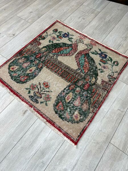 El Dokumasi Halı Kilim Yolluk Paspas Ölçü 72X72 Cm