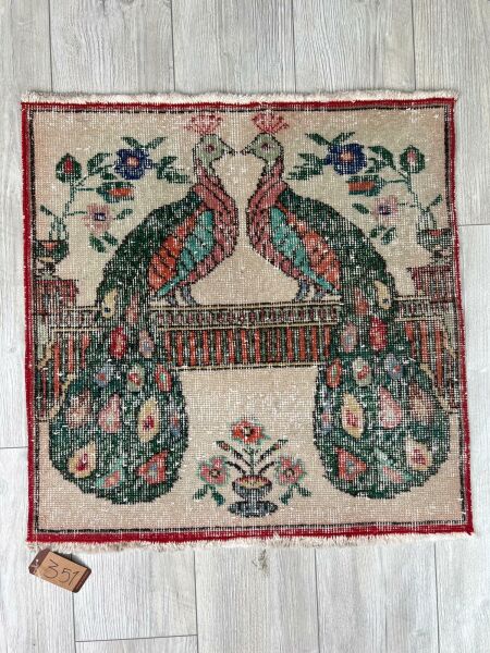 El Dokumasi Halı Kilim Yolluk Paspas Ölçü 72X72 Cm