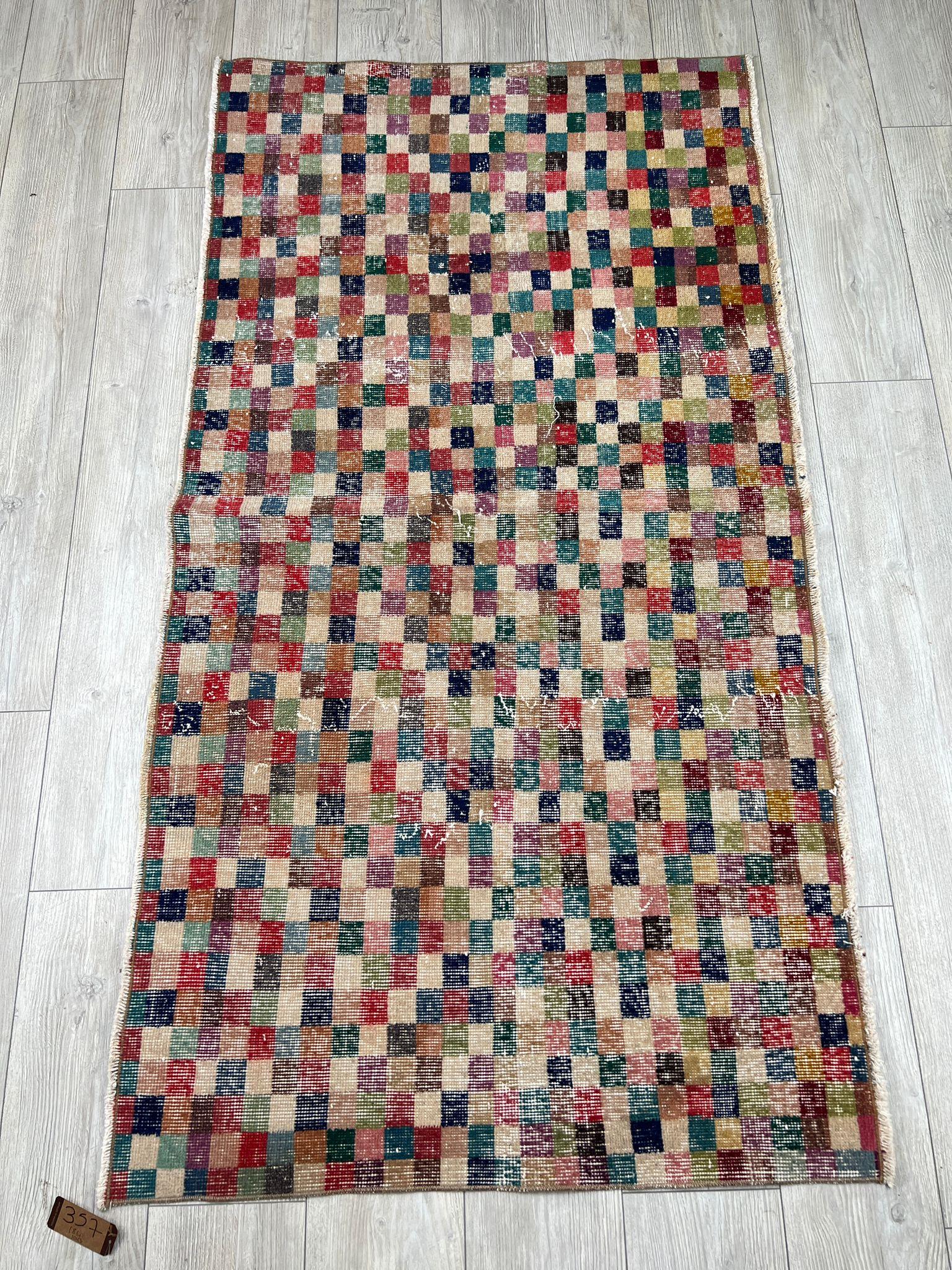 El Dokumasi Halı Kilim Yolluk Paspas Ölçü 184X100 Cm