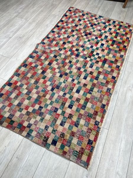 El Dokumasi Halı Kilim Yolluk Paspas Ölçü 184X100 Cm