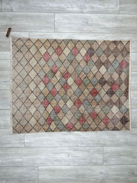 El Dokumasi Halı Kilim Yolluk Paspas Ölçü 124X95 Cm