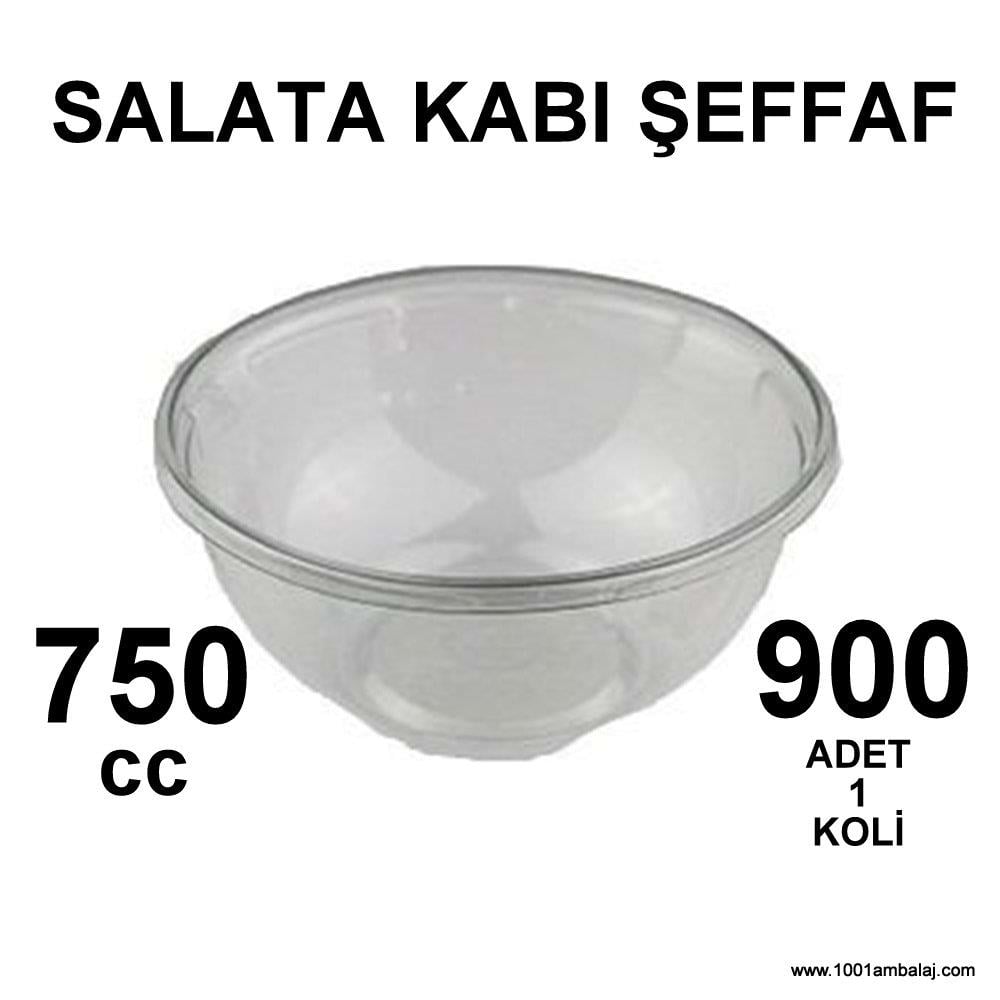 Salata kabı 750 Cc Şeffaf Yuvarlak Kapaksiz 900 Adet 1 Koli