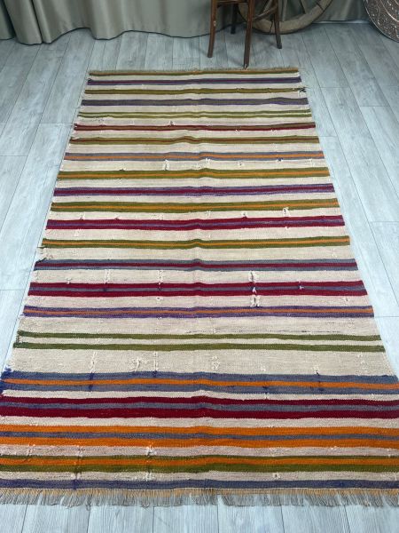 El Dokumasi Halı Kilim Yolluk Paspas Ölçü 260X148 Cm