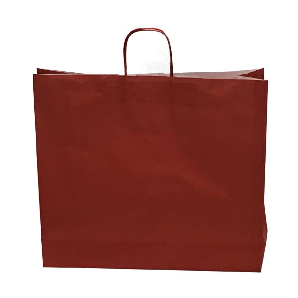 Kraft kağıt Çanta 19X8X24 Cm Kırmızı 100 Adet