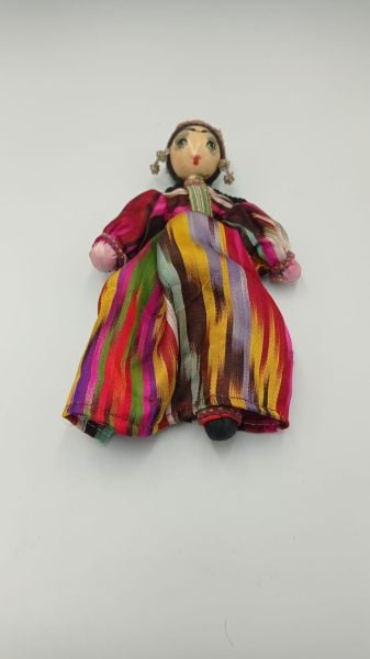 El Yapimi Bez + Ahşap Bebek Genç Kiz Ölçü 22X13 Cm