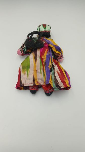 El Yapimi Bez + Ahşap Bebek Genç Kiz Ölçü 22X13 Cm