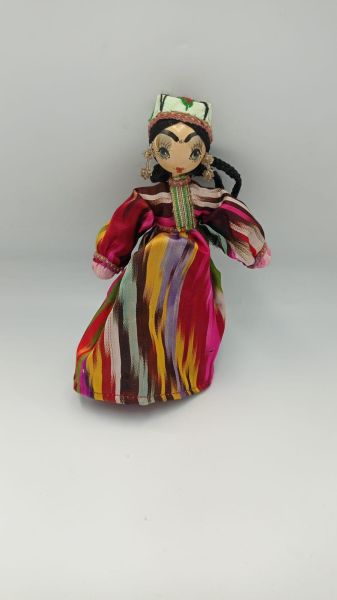 El Yapimi Bez + Ahşap Bebek Genç Kiz Ölçü 22X13 Cm