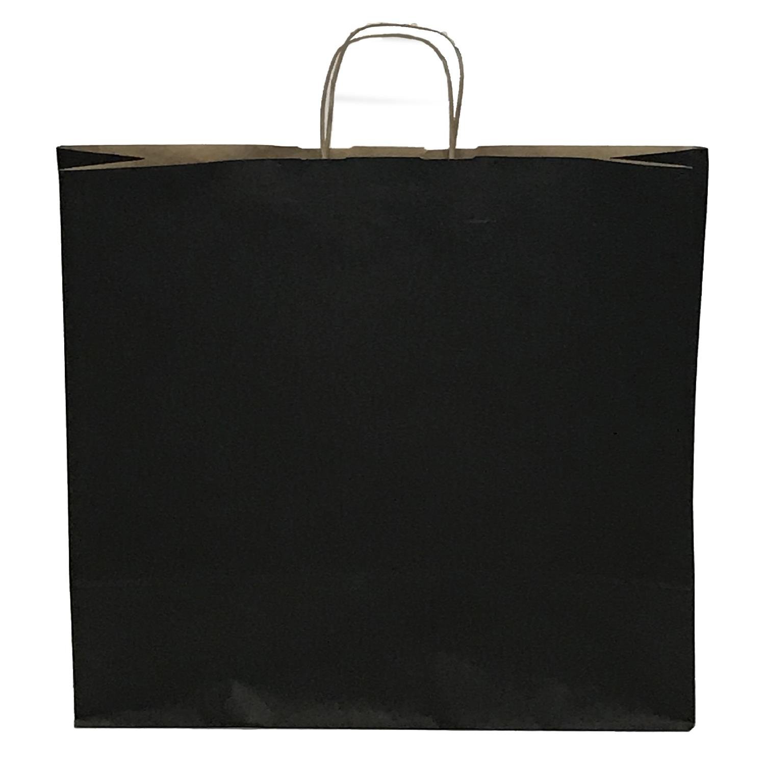Kraft kağıt Çanta 25X12X31 Cm Siyah 25 Adet
