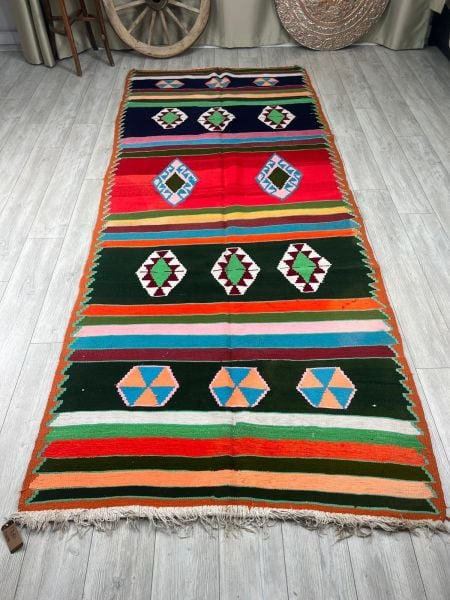 El Dokumasi Halı Kilim Yolluk Paspas Ölçü 340X140 Cm
