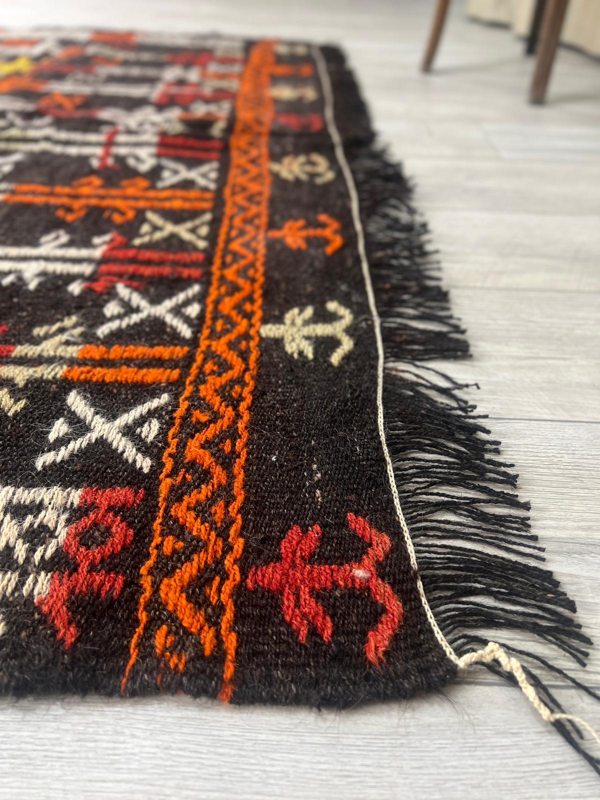 El Dokumasi Halı Kilim Yolluk Paspas Ölçü 255X165 Cm