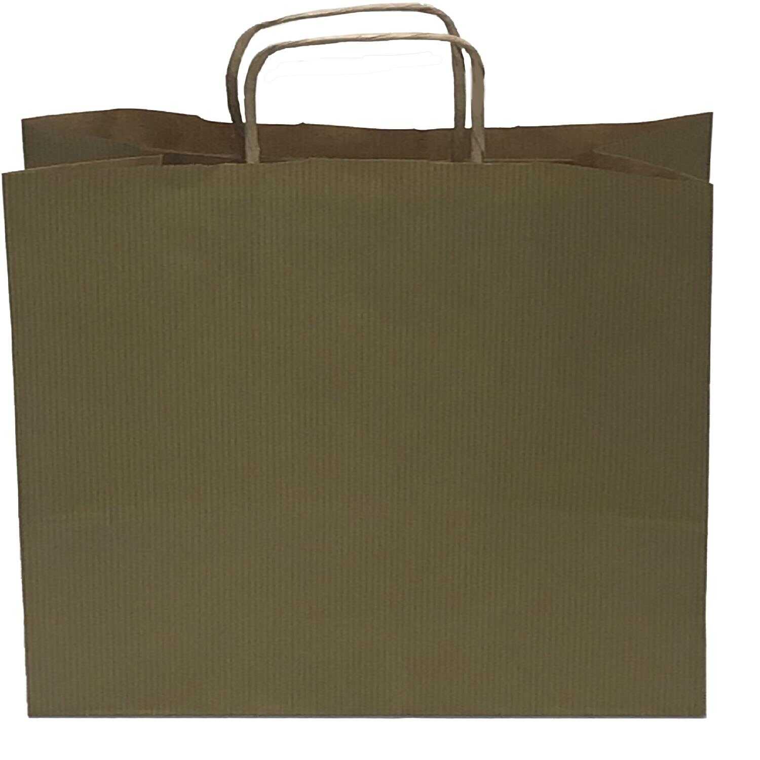 Kraft kağıt Çanta 32X12X41 Cm Altın 100 Adet