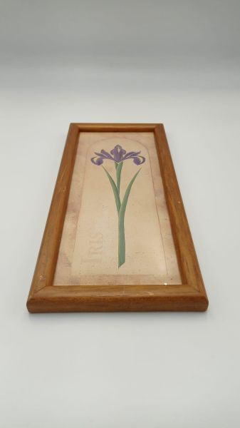 Çiçek El Boyama Vintage Ölçü 12X1,5X28 Cm