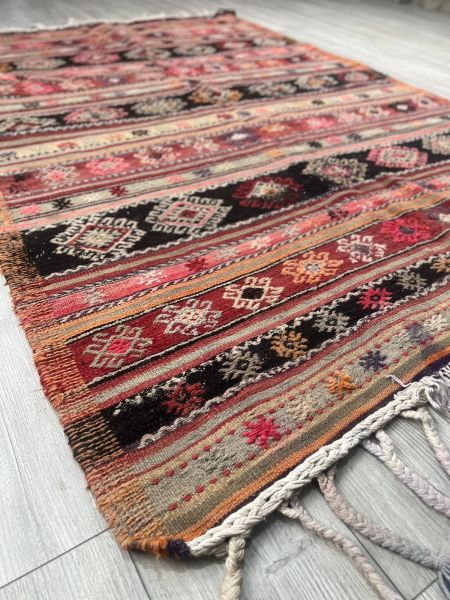 El Dokumasi Halı Kilim Yolluk Paspas Ölçü 207X145 Cm