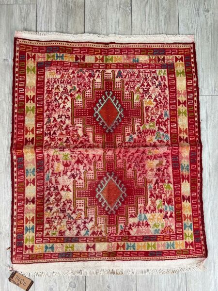 El Dokumasi Halı Kilim Yolluk Paspas Ölçü 96X75 Cm
