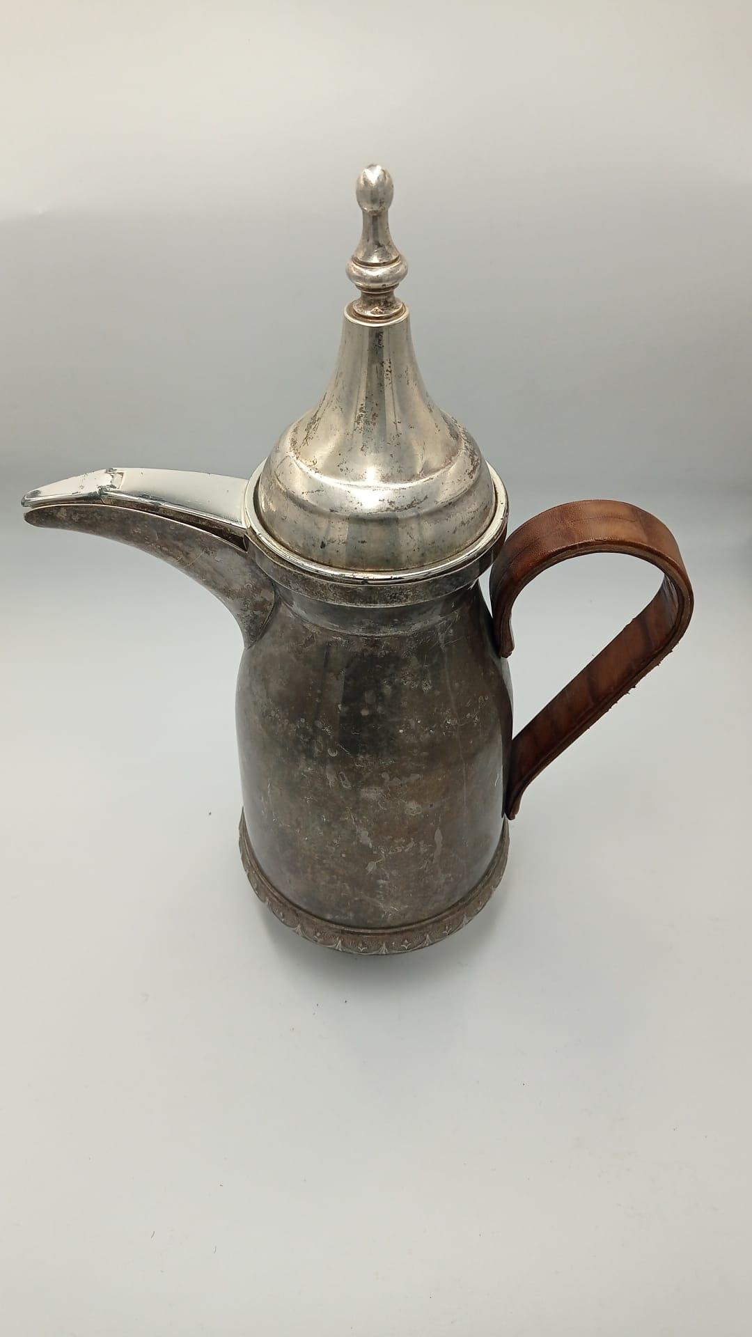 Vintage Gümüş Kaplama İtalyan Çay Potu Ölçü 37X27X15 Cm