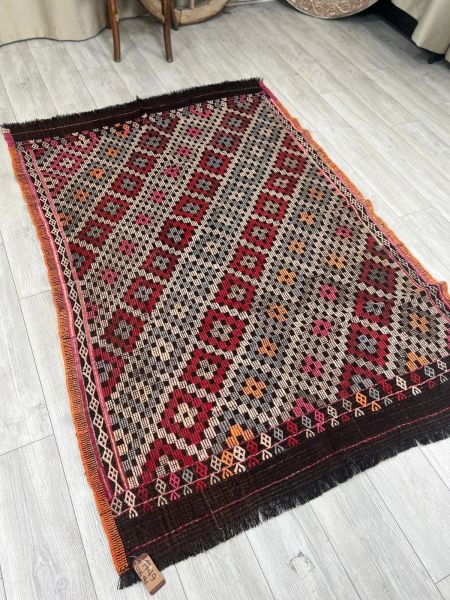 El Dokumasi Halı Kilim Yolluk Paspas Ölçü 208X142 Cm