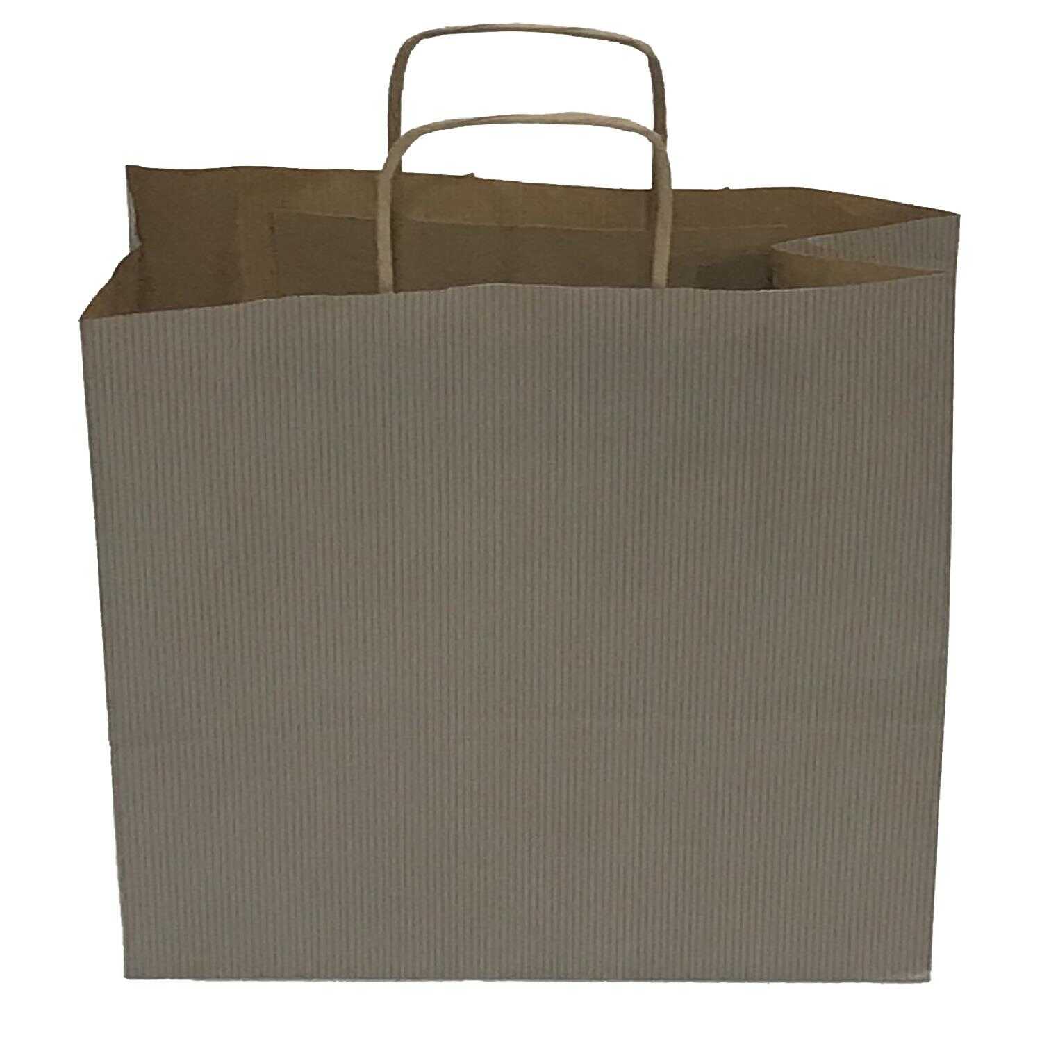 Kraft kağıt Çanta 32X12X41 Cm Gümüş 25 Adet