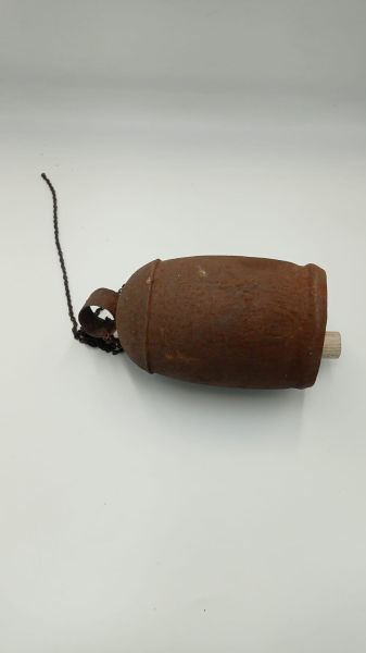 El Yapimi Çok Eski Büyük Boy Çan Ölçü 21X10 Cm