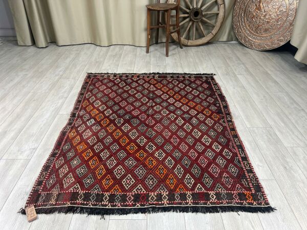 El Dokumasi Halı Kilim Yolluk Paspas Ölçü 170X136 Cm
