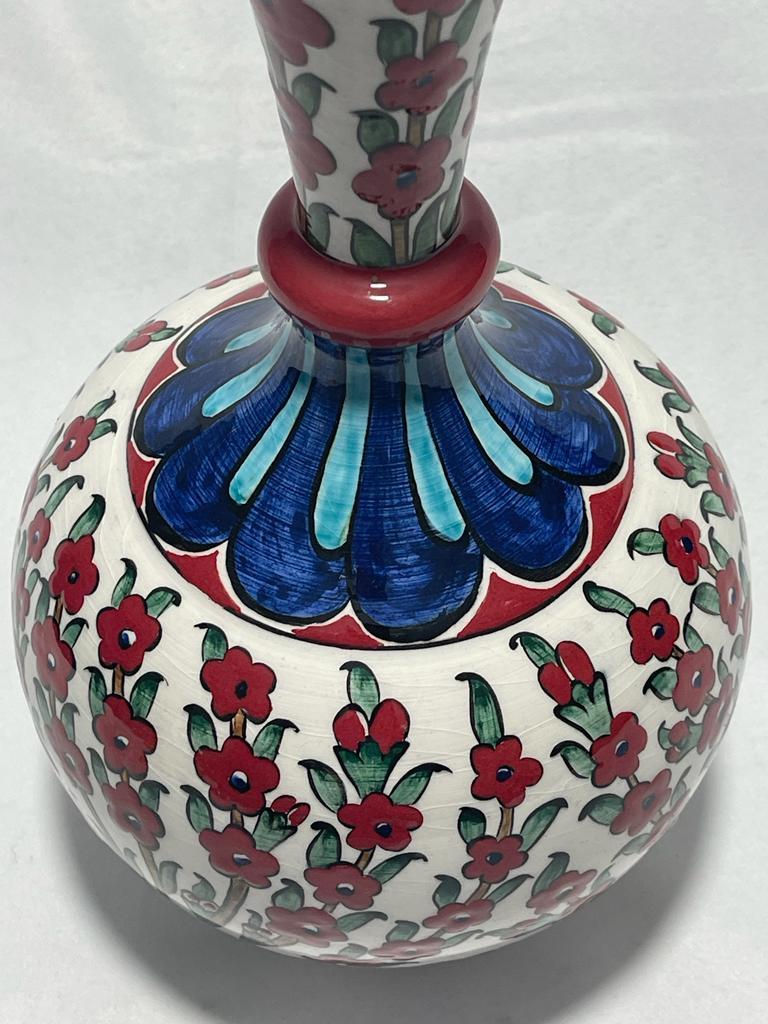 El Boyama Çini Vazo Kutulu Aoa Ölçü 35X25Cm 22Cm Yüksekliği