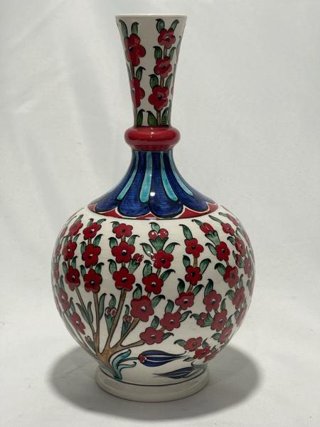 El Boyama Çini Vazo Kutulu Aoa Ölçü 35X25Cm 22Cm Yüksekliği