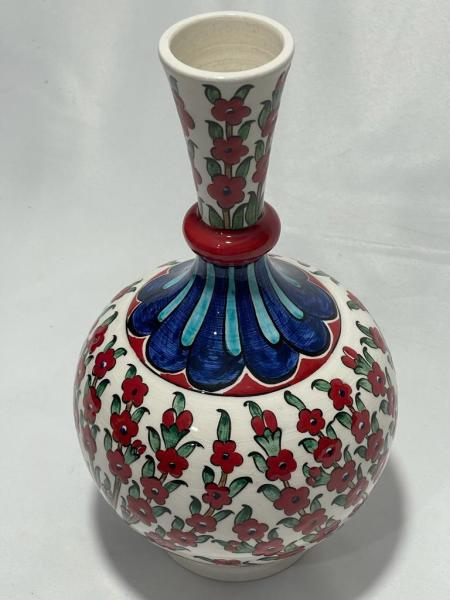 El Boyama Çini Vazo Kutulu Aoa Ölçü 35X25Cm 22Cm Yüksekliği