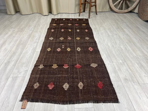 El Dokumasi Halı Kilim Yolluk Paspas Ölçü 234X100 Cm