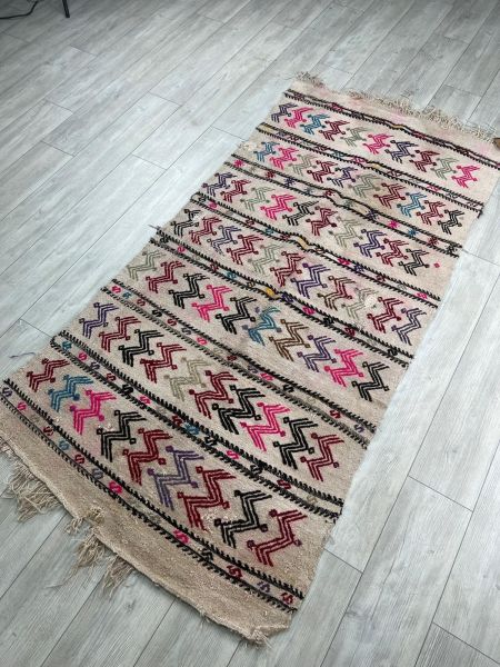 El Dokumasi Halı Kilim Yolluk Paspas Ölçü 210X103 Cm