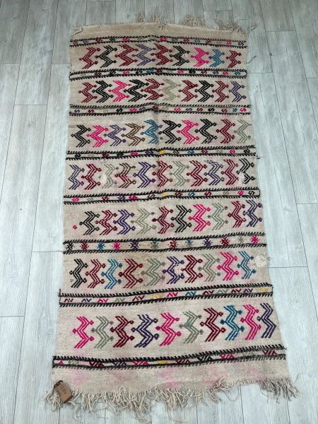 El Dokumasi Halı Kilim Yolluk Paspas Ölçü 210X103 Cm