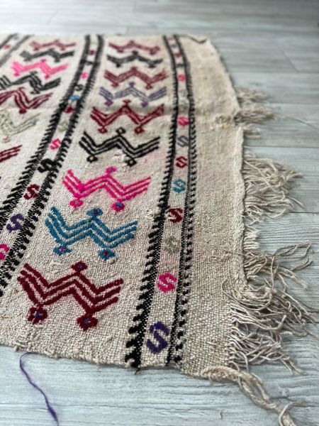 El Dokumasi Halı Kilim Yolluk Paspas Ölçü 210X103 Cm