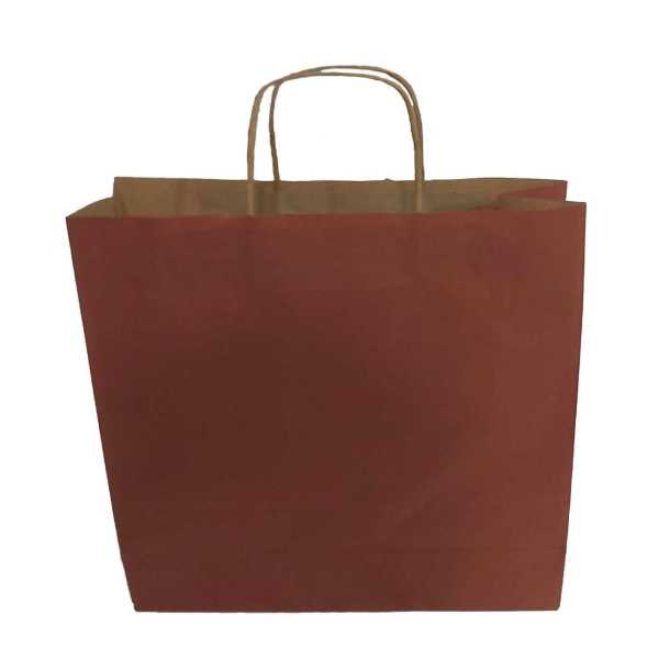 Kraft kağıt Çanta 32X12X41 Cm Kiremit 50 Adet