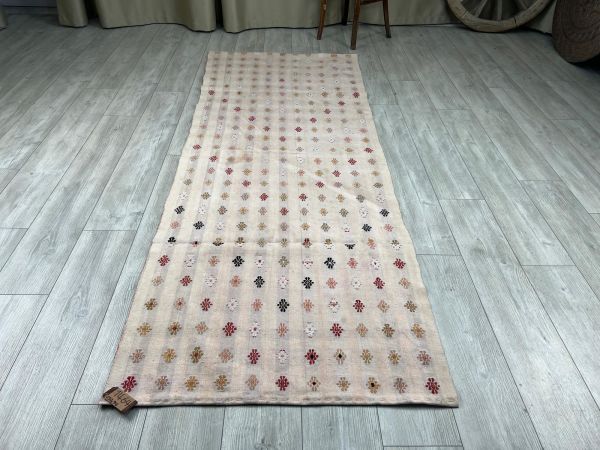 El Dokumasi Halı Kilim Yolluk Paspas Ölçü 250X94 Cm