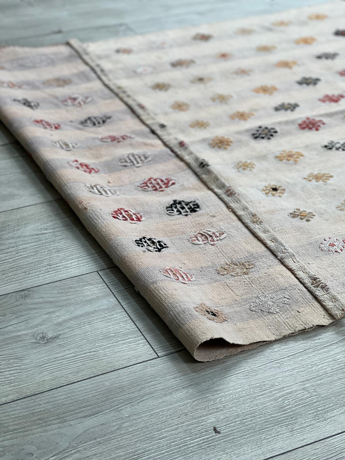 El Dokumasi Halı Kilim Yolluk Paspas Ölçü 246X93 Cm