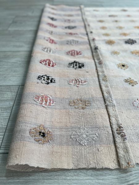 El Dokumasi Halı Kilim Yolluk Paspas Ölçü 246X93 Cm