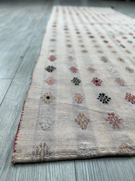 El Dokumasi Halı Kilim Yolluk Paspas Ölçü 246X93 Cm