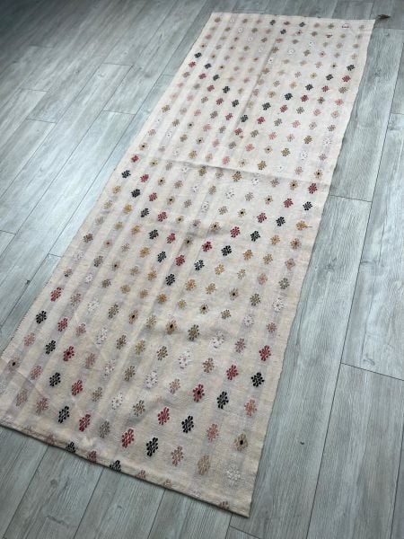 El Dokumasi Halı Kilim Yolluk Paspas Ölçü 246X93 Cm
