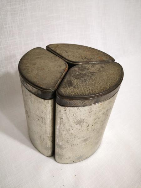 Eskilerden Şik 3Lü Teneke Kutusu Aoa Ölçü 16Cm Çapi 16Cm Yüksekliği