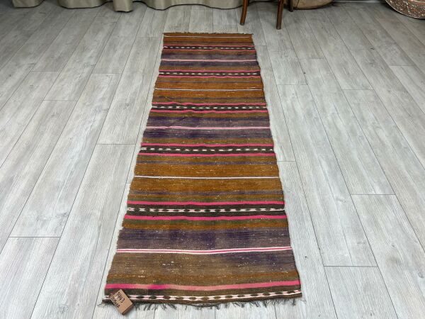 El Dokumasi Halı Kilim Yolluk Paspas Ölçü 205X67 Cm