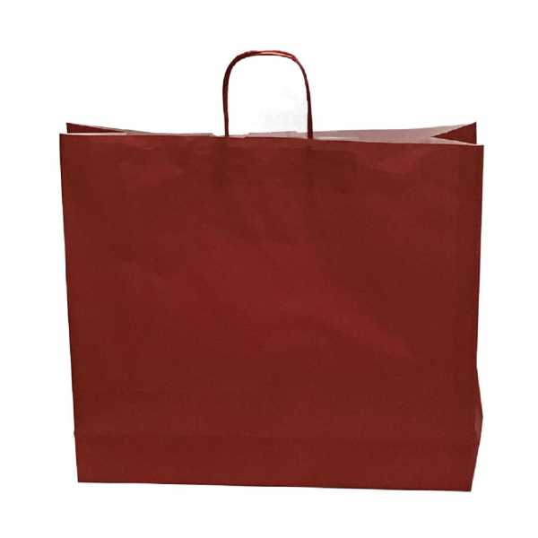 Kraft kağıt Çanta 45X14X50 Cm Kırmızı 50 Adet
