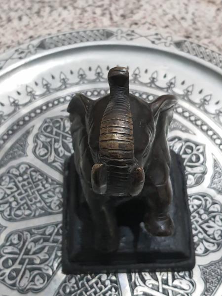 Pirinç Fil Biblo Aoa Ölçü 11X11Cm 19Cm Yüksekliği