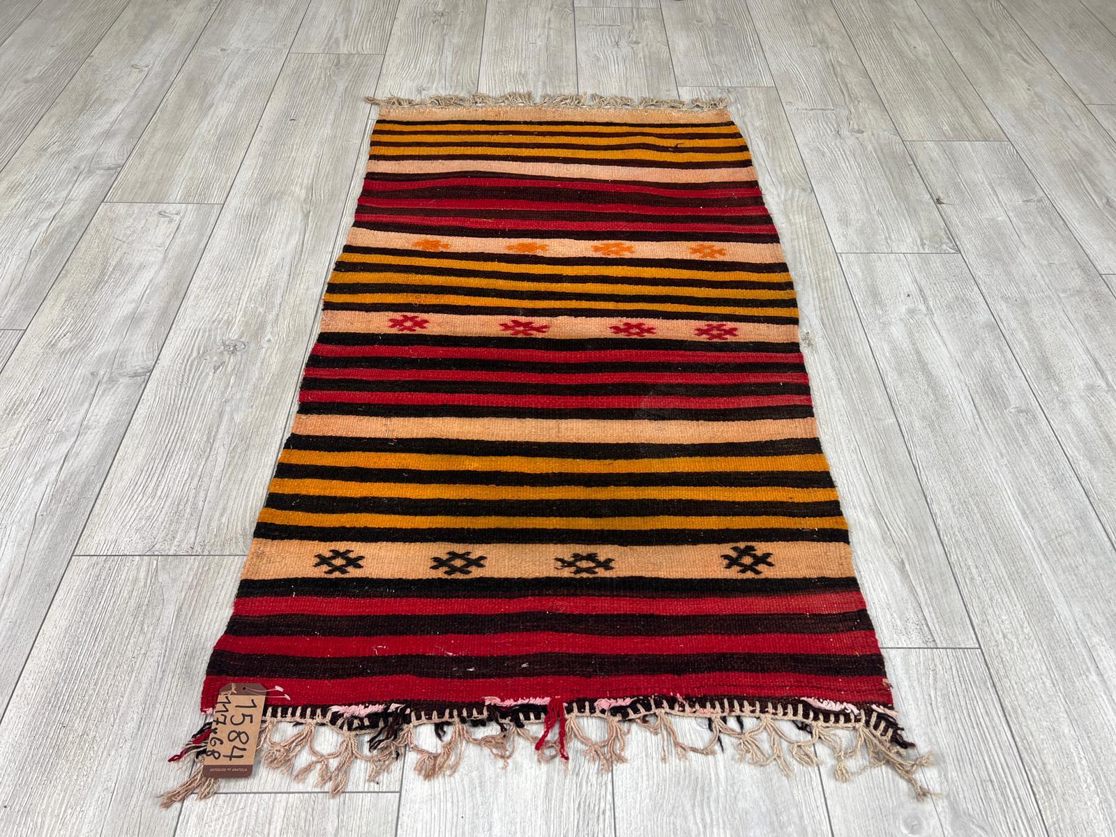 El Dokumasi Halı Kilim Yolluk Paspas Ölçü 117X68 Cm