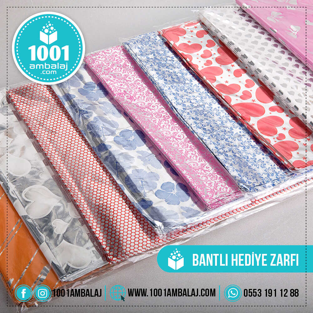 Hediye Torbası 35X50 Cm Metalize Karışık Renkli 100 Lü 1 Paket