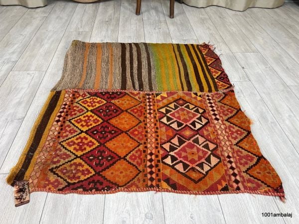 El Dokumasi Halı Kilim Yolluk Paspas Ölçü 113X97 Cm